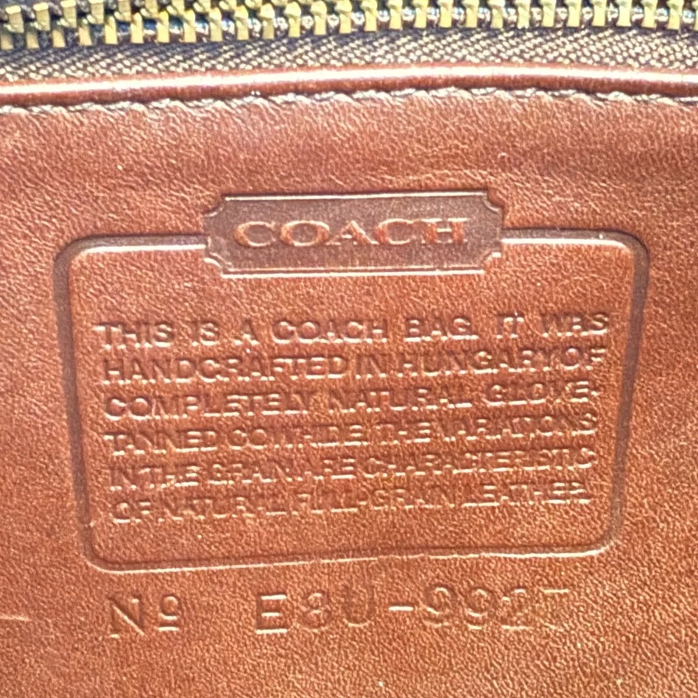 Vintage 1998 Coach Willis 9927 Mahogany Brown Leather Turnlock Crossbody Satchel - Picture 12 of 14